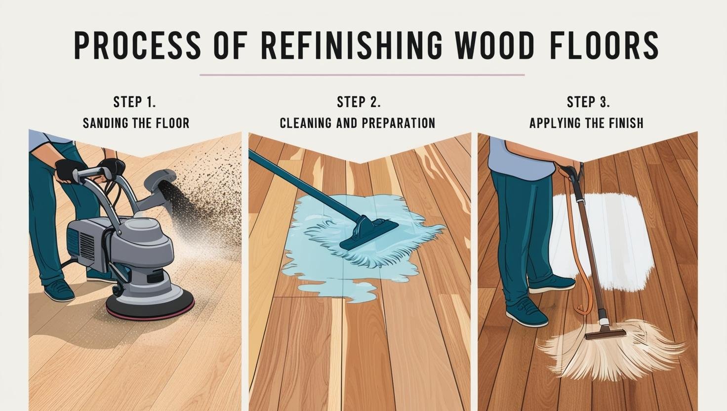 Process of Refinishing Wood Floors